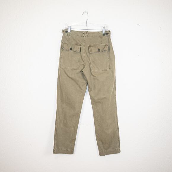 Alex Mill Field Pants in Herringbone Vintage Olive size 29 - Picture 3 of 11